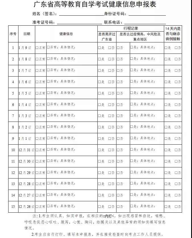 广东省自学考试管理系统：2021年1月广东自考准考证打印入口
